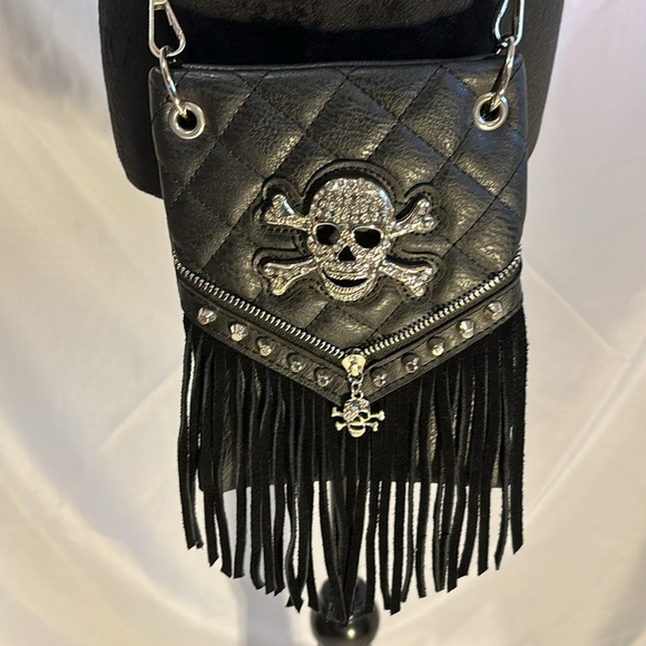 2/$30 Skull Rhinestone Studded Crossbody bag - Picture 2 of 9